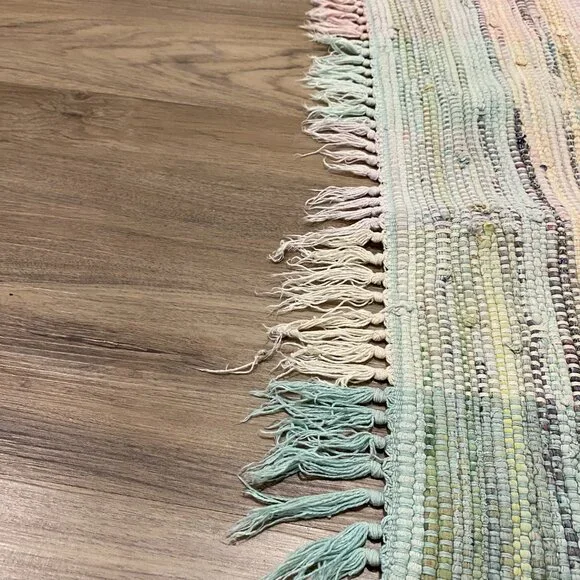 Long Rag Rug Multicolored - Picture 2 of 9